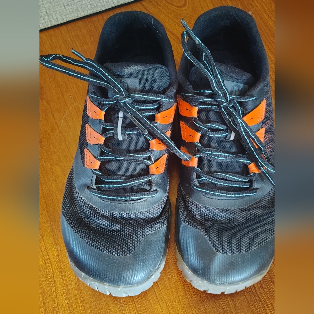 Merrell Women's Black and Orange Athletic Shoes Trail glove 5 Trail Runner Shoe